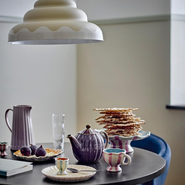 Bloomingville Willa Cake Tray, Rose, Stoneware