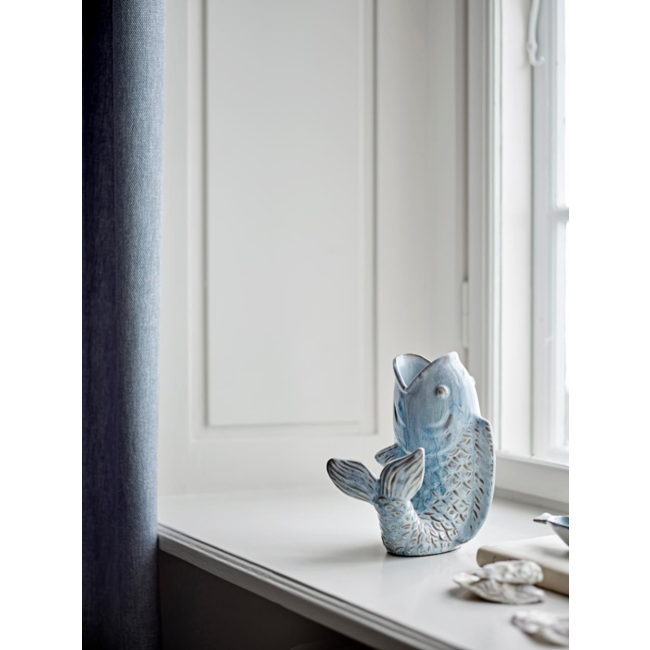 Hiro Vase, Blue, Stoneware