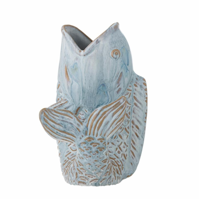 Hiro Vase, Blue, Stoneware