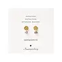 Mini Coin Labradorite Earrings