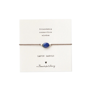 Gemstone Card Lapis Lazuli Bracelet