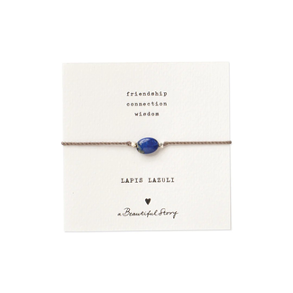 A beautiful story Gemstone Card Lapis Lazuli Bracelet