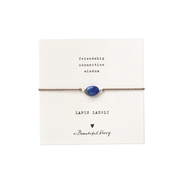 A beautiful story Gemstone Card Lapis Lazuli Bracelet