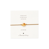 Gemstone Card Citrine Bracelet