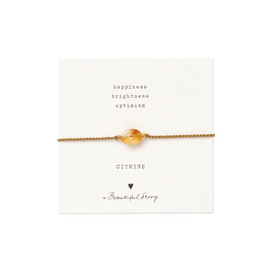 Gemstone Card Citrine Bracelet