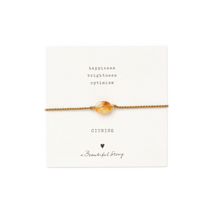 Gemstone Card Citrine Bracelet