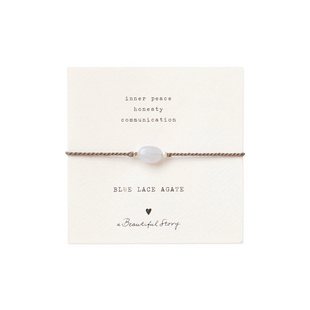 Gemstone Card Blue Lace Bracelet