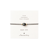 Gemstone Card Black Onyx Bracelet