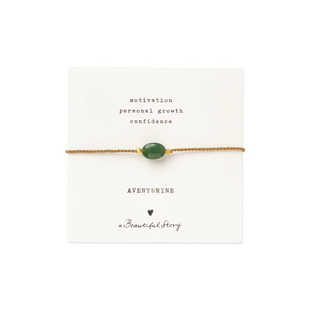 Gemstone Card Aventurine Bracelet