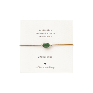 A beautiful story Gemstone Card Aventurine Bracelet