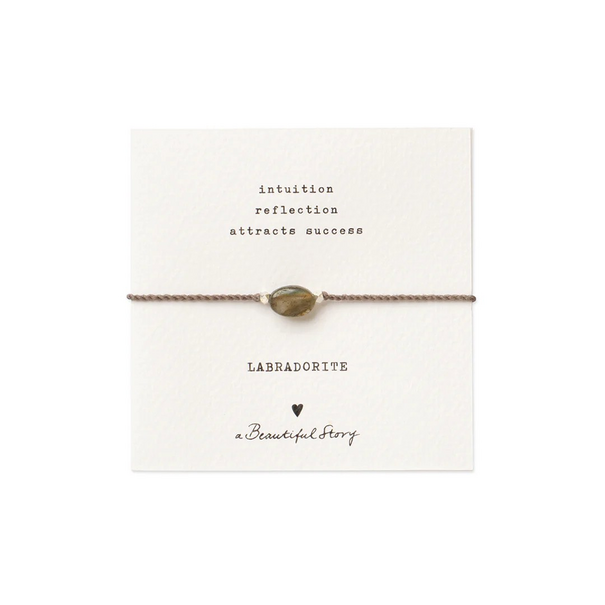 A beautiful story Gemstone Card Labradorite Bracelet