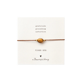 Gemstone Card Tiger Eye Bracelet