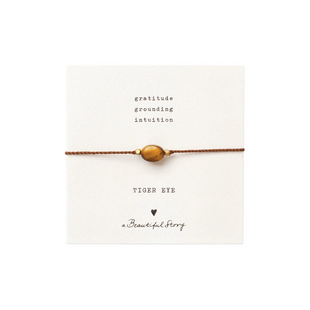 Gemstone Card Tiger Eye Bracelet