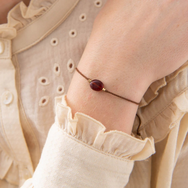 A beautiful story Gemstone Card Garnet Bracelet