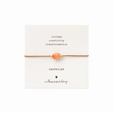 Gemstone Card Carnelian Bracelet