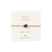 Gemstone Card Smokey Quarts Bracelet