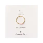 Clarity Rose Quartz Ring