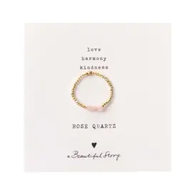 Clarity Rose Quartz Ring