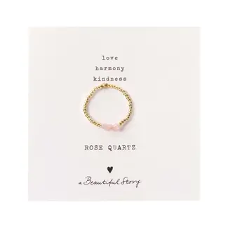 A beautiful story Clarity Rose Quartz Ring