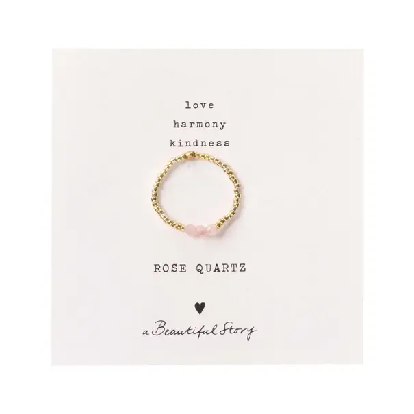 A beautiful story Clarity Rose Quartz Ring