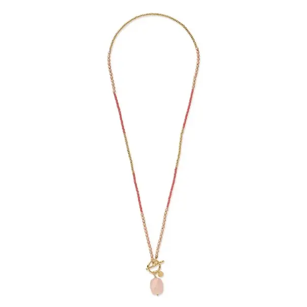A beautiful story Secure Rose Quartz Necklace