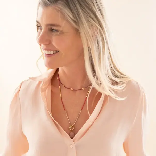 A beautiful story Secure Rose Quartz Necklace