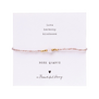 Iris Card Rose Quartz Bracelet