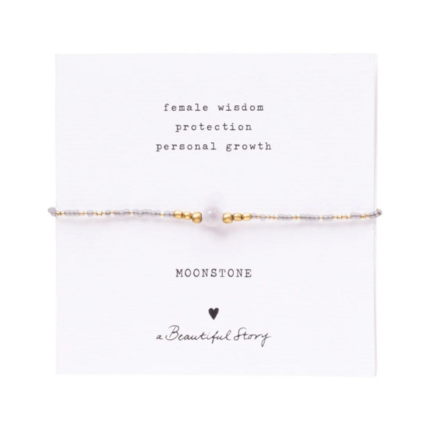 A beautiful story Iris Card Moonstone Bracelet