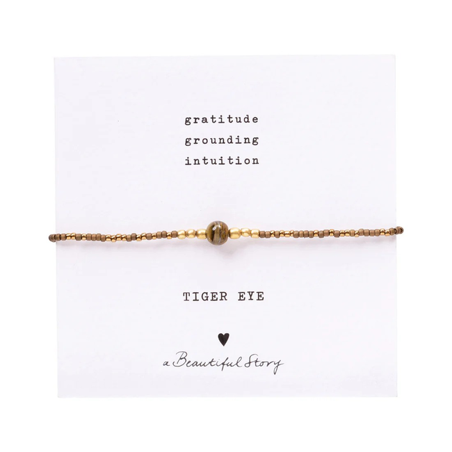 A beautiful story Iris Card Tiger Eye Bracelet