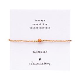 Iris Card Carnelian Bracelet