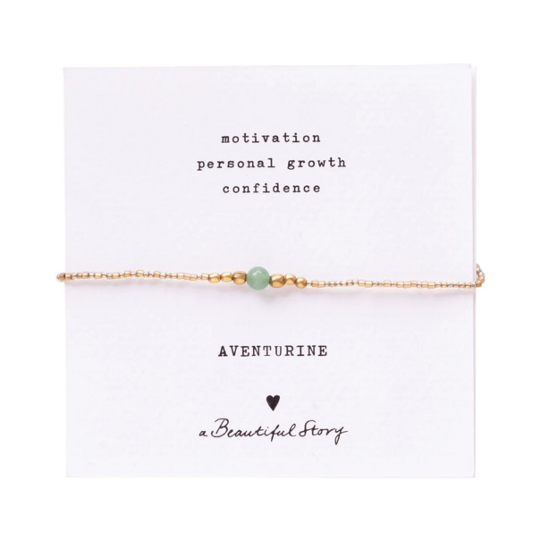 A beautiful story Iris Card Aventurine Bracelet