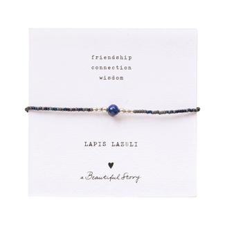 A beautiful story Iris Card Lapis Lazuli Bracelet