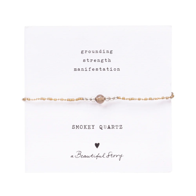 Iris Card Smokey Quartz Bracelet