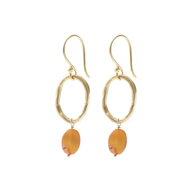 Graceful Carnelian Earrings