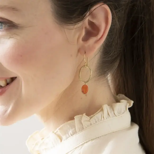 Graceful Carnelian Earrings