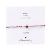Iris Card Garnet Bracelet