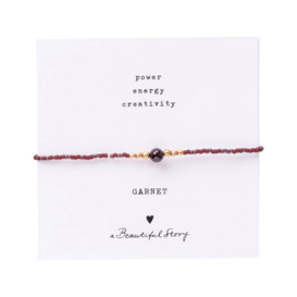 Iris Card Garnet Bracelet