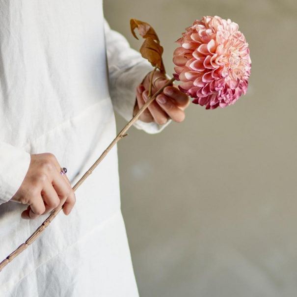 Bloomingville Chrysantemum Stem, Rose, Artificial Flowers