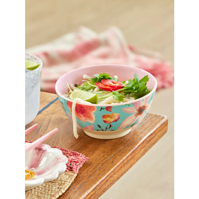 Melamine Bowl with Selma Flower Print