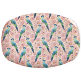 melamine rectangular Plate exotic birds