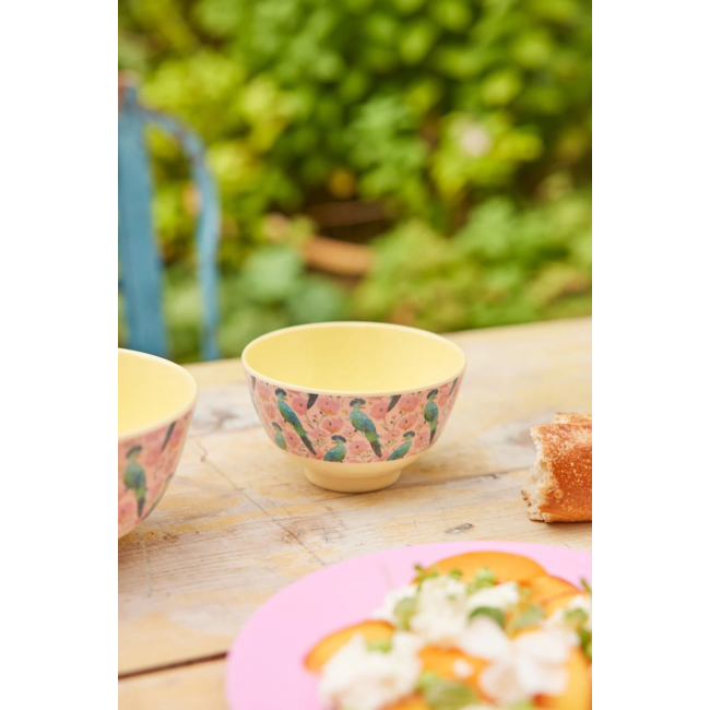 Melamine bowl exotic bird
