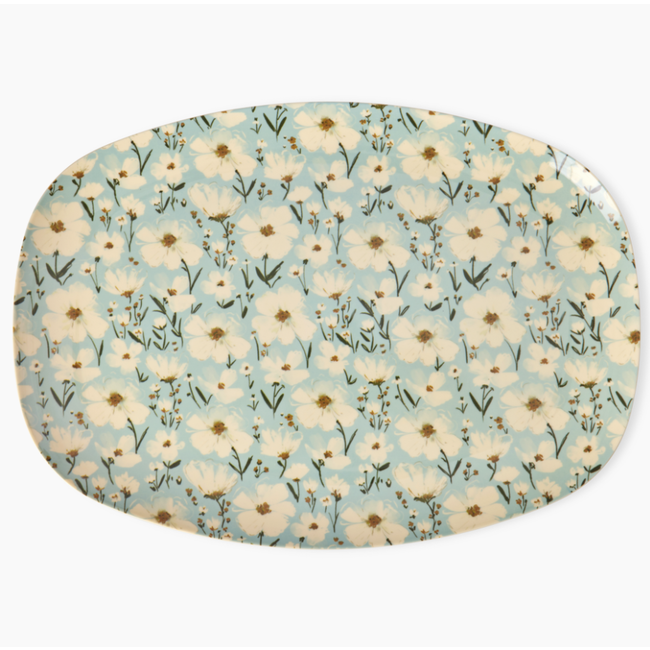 Rice Melamine rectangular Plate summer