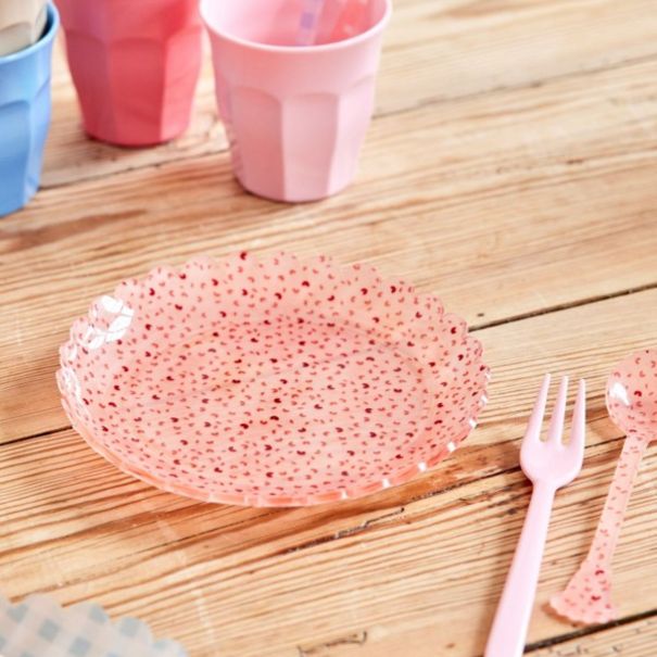 Rice Cake plate hearts