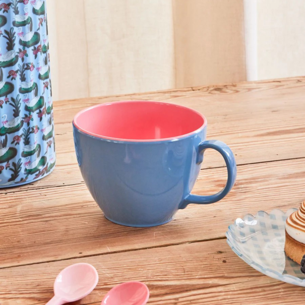 Rice Melamine jumbo cup dove blue