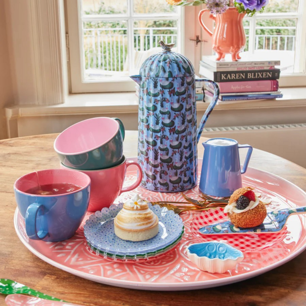 Rice Melamine jumbo cup coral