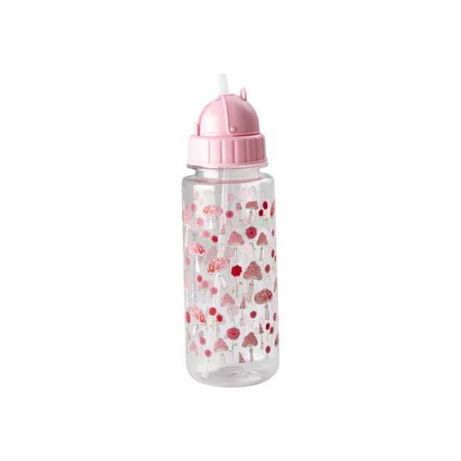 Rice Plastic Drinking Bottle - Pink