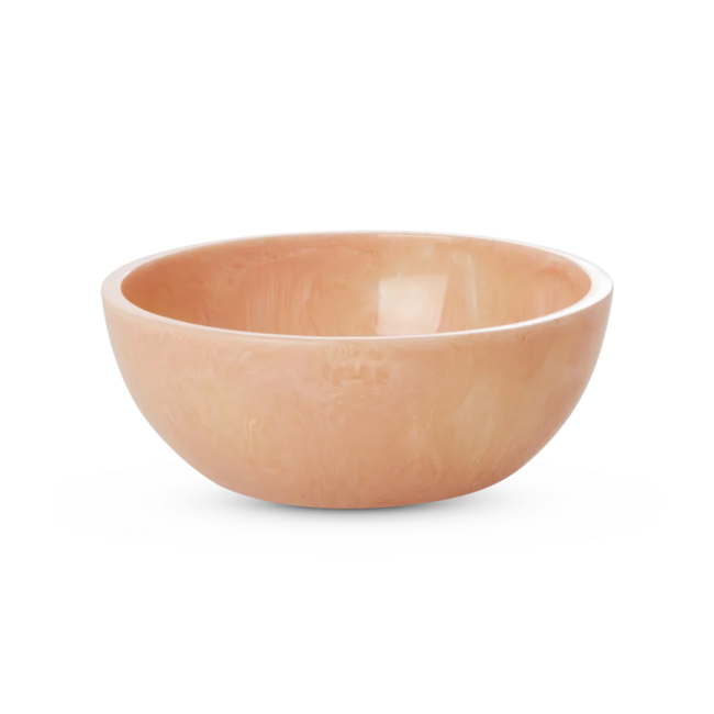 Resin bowl in soft pink