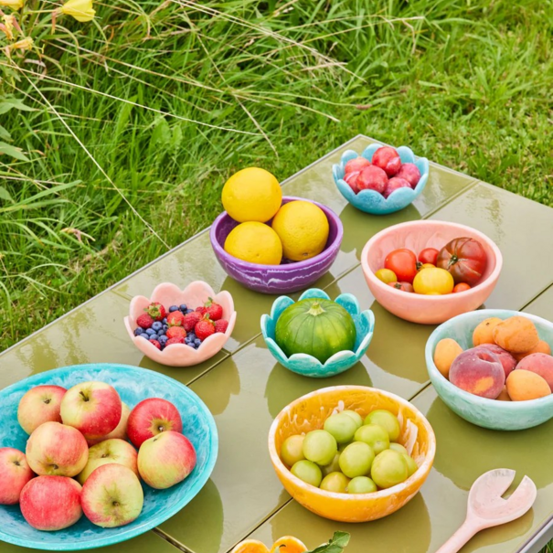 Rice Resin bowl in soft pink