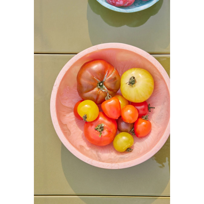 Resin bowl in soft pink