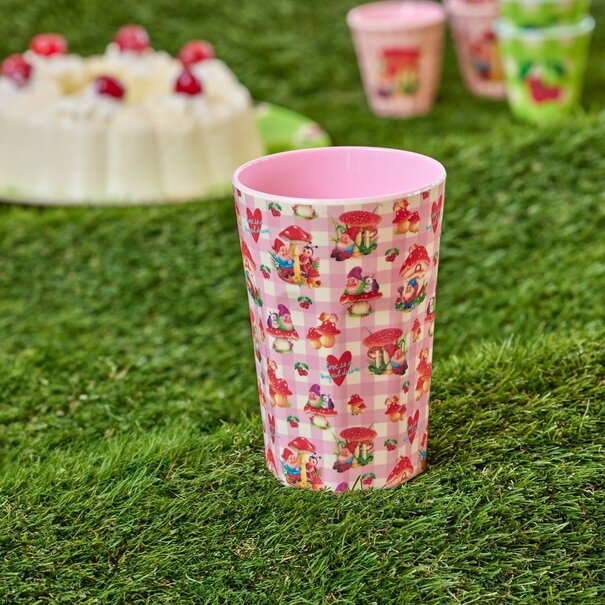 Rice Melamine cup with love gnome L